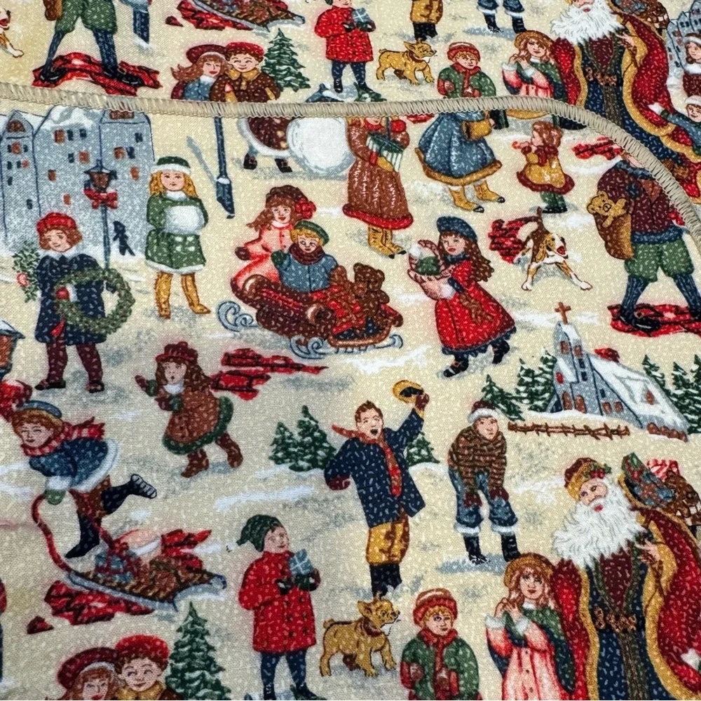 Set of 2 Vintage “ My Childhood Christmas “ placements